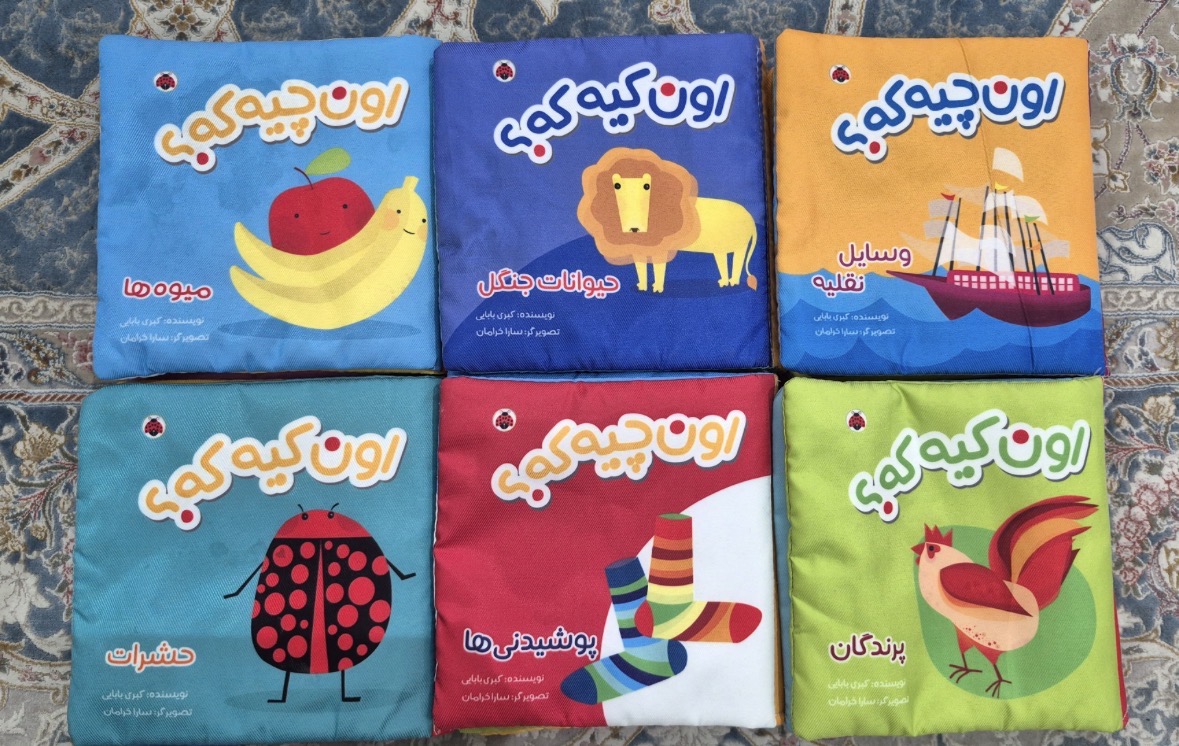 مجموعه ۶ جلدی کتاب پارچه ای اون چیه که