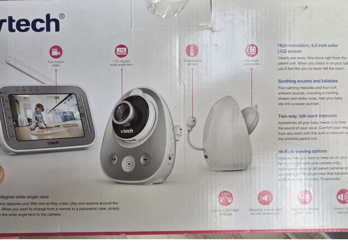 دوربین مانیتور کودک VTech با دو دوربین،